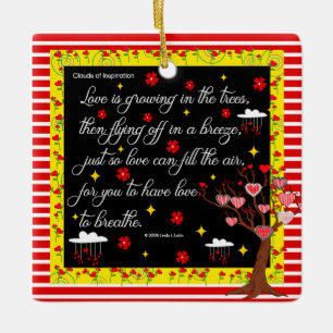 Love is growing in the trees ornament