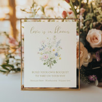 Love is in Bloom Bouquet Bar Bridal Shower
