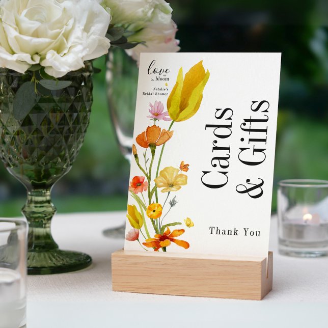 Love is in Bloom Bridal Shower Cards & Gifts Card (Creator Uploaded)