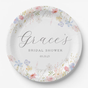 Love Is In Bloom Bridal Shower favour tags Paper Plate