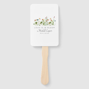 Love is in Bloom Bridal Shower Hand Fan