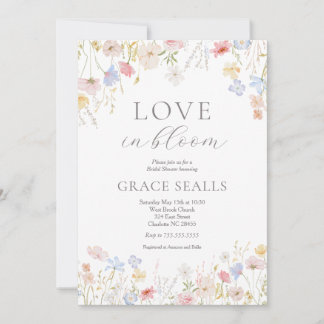 Love Is In Bloom Bridal Shower Invitation