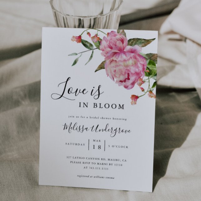 Love is in Bloom Bridal Shower  Invitation (Creator Uploaded)