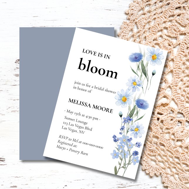 Love Is In Bloom Bridal Shower Invitation (Creator Uploaded)