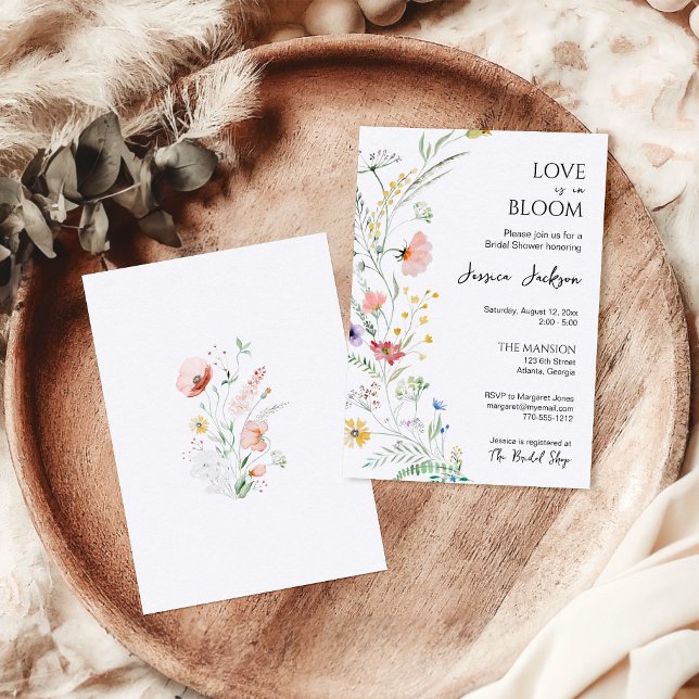 Love is in Bloom Bridal Shower Invitation (Creator Uploaded)