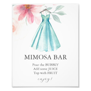 Love is In Bloom Bridal Shower Mimosa Bar Sign
