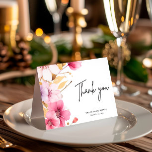 Love is in Bloom Bridal Shower Thank You Card