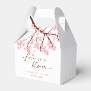 Love is in Bloom Cherry Blossoms Wedding Favour Box
