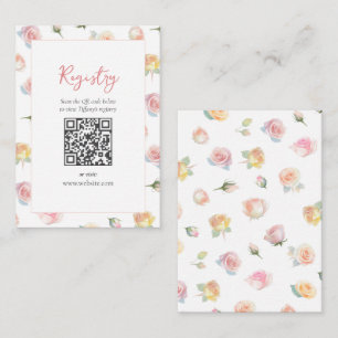 Love is in Bloom Garden Bridal Shower Registry Enclosure Card