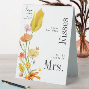 Love is in Bloom How Many Kisses Bridal Shower