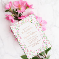 Love Is In Bloom Pink Floral Bridal Shower