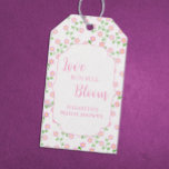 Love Is In Bloom Pink Floral Bridal Shower Gift Tags<br><div class="desc">Love is in bloom! Floral bridal shower in timeless shades of pink</div>