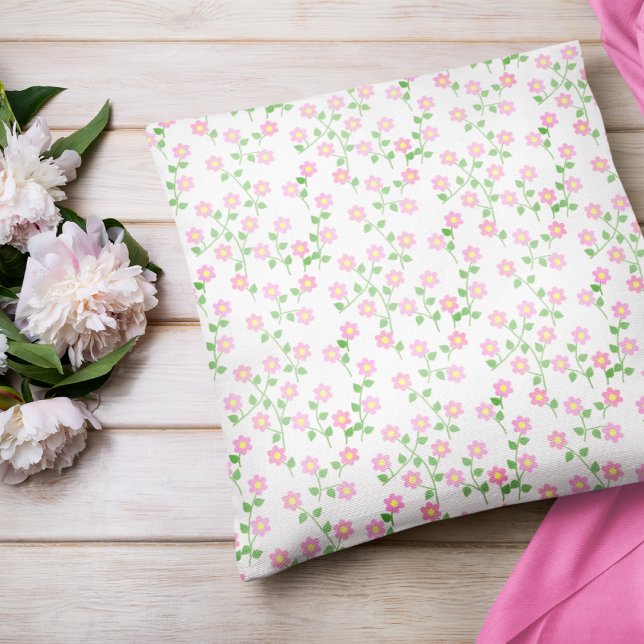 Love Is In Bloom Pink Floral Cushion (Creator Uploaded)