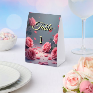 Love is in Bloom Pink Roses Wedding Elegant
