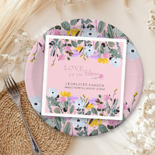 Love is in Bloom Pretty Wildflower Lawn Napkin