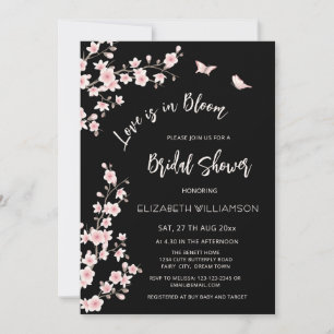Love Is In Bloom QR Code Registry Bridal Shower Invitation