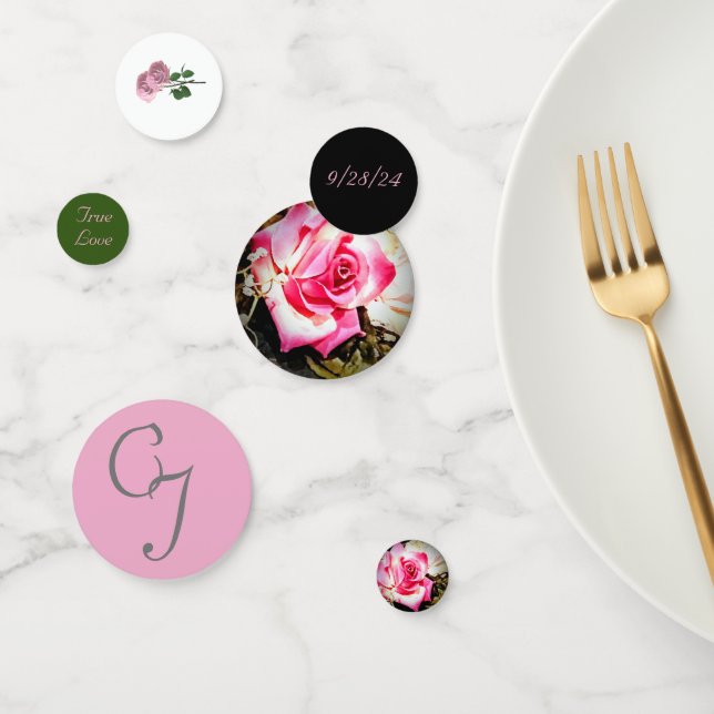 Love is in Bloom Rose Wedding Confetti (Group)