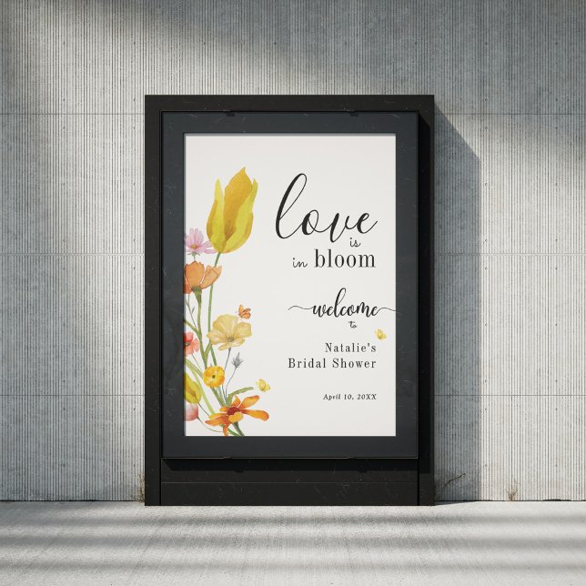 Love is in Bloom Spring Bridal Shower Welcome Sign (Creator Uploaded)