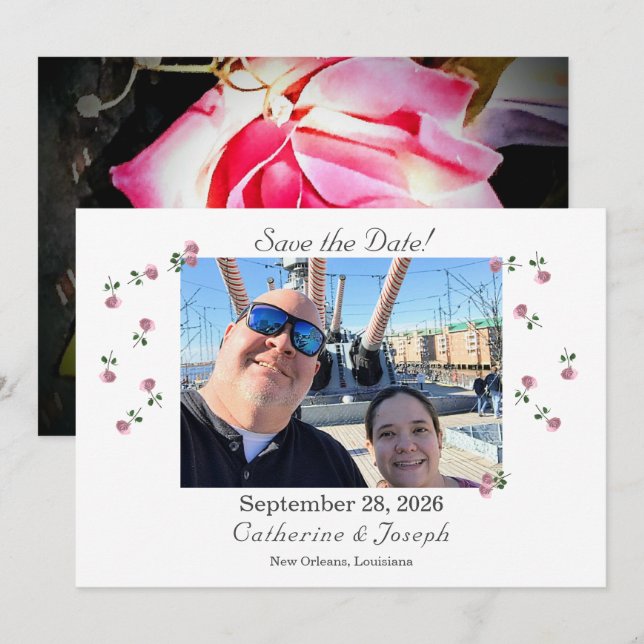 Love is in Bloom Wedding Save The Date (Front/Back)