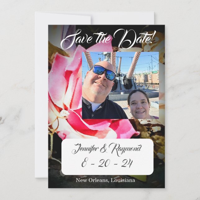Love is in Bloom Wedding Save The Date (Front)
