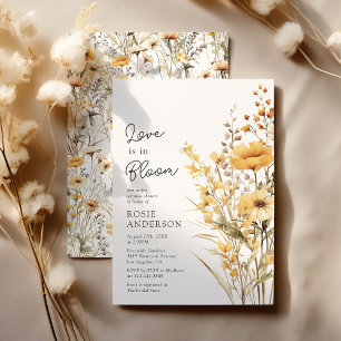 Love is in Bloom Wildflower Bridal Shower Invitation