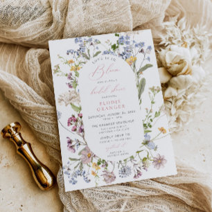 Love is in Bloom Wildflower Bridal Shower Invite