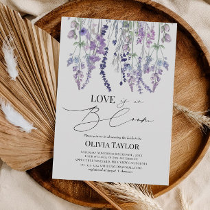 Love is in Bloom Wildflower Floral Bridal Shower Invitation