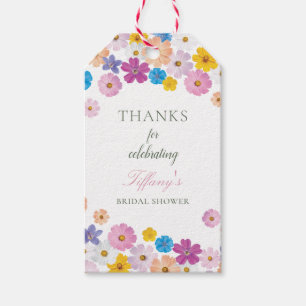 Love is in Bloom Wildflower Garden Bridal Shower Gift Tags