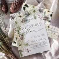 Love is in Bloom Winter Poinsettia Flowers