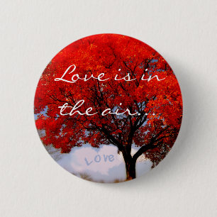 Love is in the air... 6 cm round badge