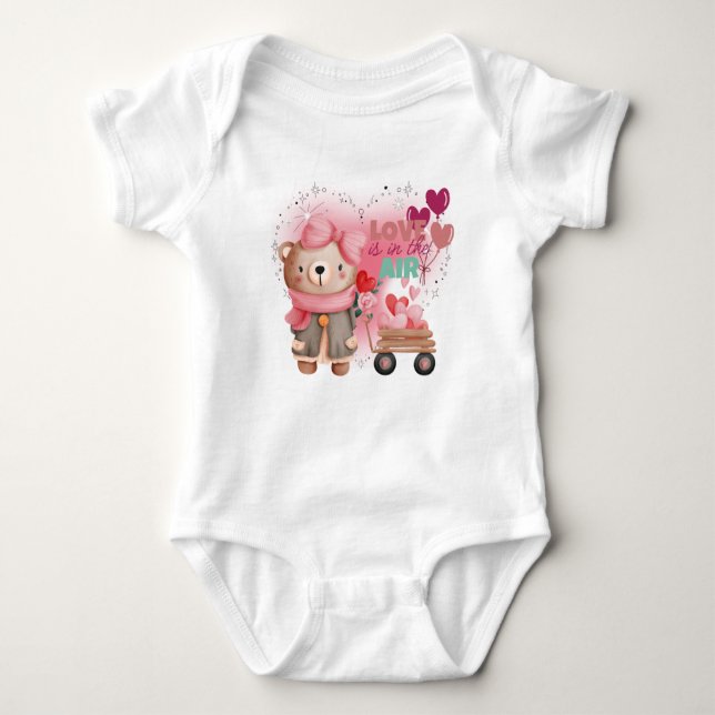 Love is in the Air Baby Bodysuit (Front)