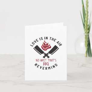 Love Is In The Air BBQ Card