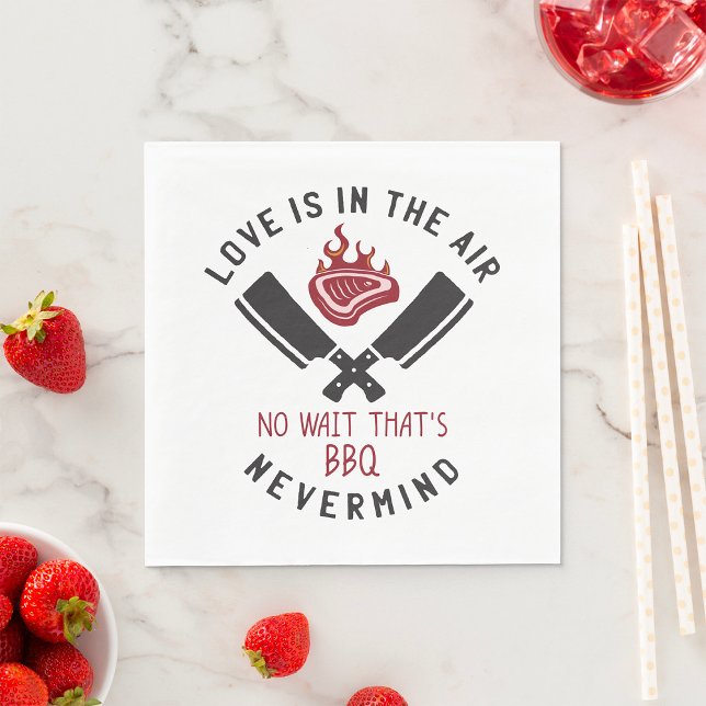 Love Is In The Air BBQ Napkin (Creator Uploaded)
