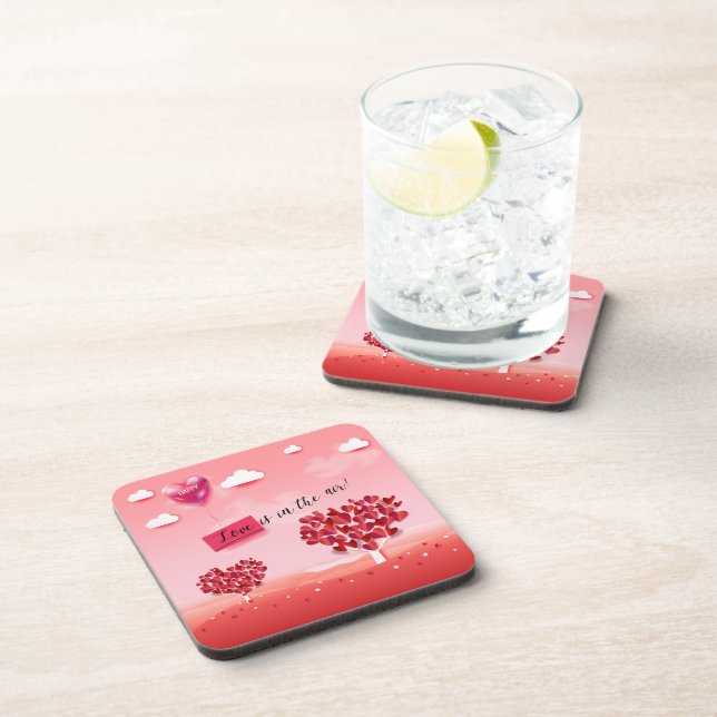 "Love is in the Air!" beautiful Love tree Coaster (Right Side)