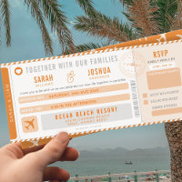 Love is in the air Boarding Pass Wedding