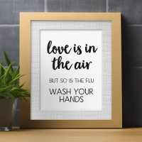 Love is in the air but so is flu - wash your hands
