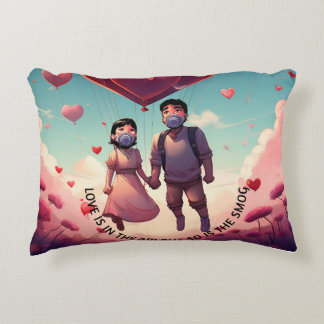 Love is in the Air, but So is the Smog Decorative Cushion