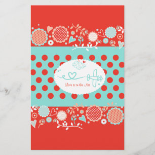 Love is in the Air Candybar Wrapper Stationery
