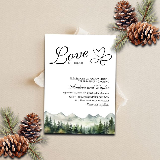 Love is in the air Casual Wedding Invitation (Creator Uploaded)