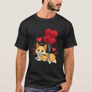 Love Is In The Air Cute Corgi Dog Valentine’S Day T-Shirt