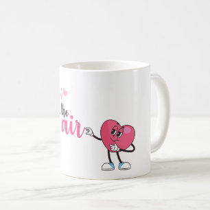 Love Is In The Air – Cute Heart Illustration Valen Coffee Mug