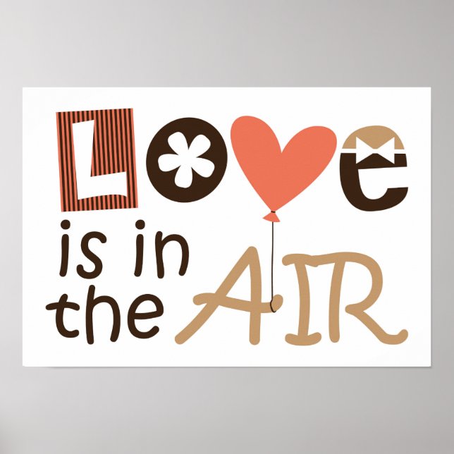 Love is in the air design poster (Front)