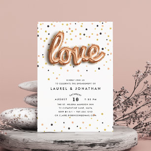 Love is in the Air Engagement Party Invitation