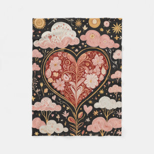 Love is in the Air Fleece Blanket