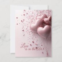 Love Is in the Air - Heart Balloon Valentine's Day