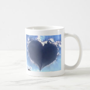Love is in the Air: Heart Shaped Cloud: Wedding Coffee Mug