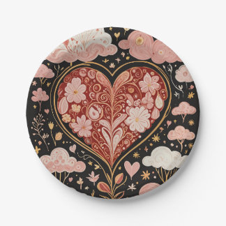 Love is in the Air Paper Plate