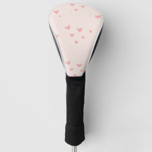Love is in the air pink hearts golf head cover