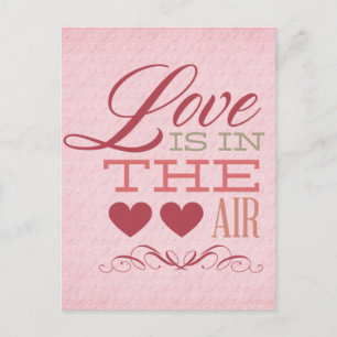 Love is in the air postcard