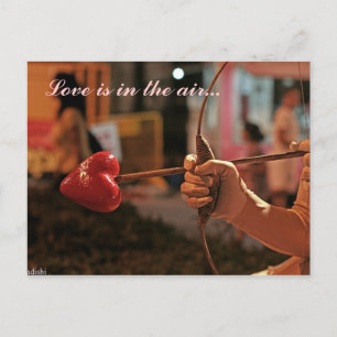 Love is in the air postcard